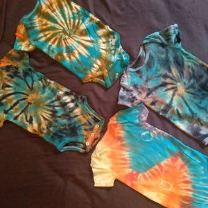 Homemade baby tie dye 6-9 months